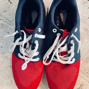 Stylish Red and Blue Sneakers